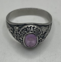 Balfour Celestrium 1984 Oak Harbor HS Class Ring Iridescent Stone Sz 9.5 Women’s