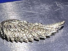 STERLING SILVER EA 925 BIRD ANGEL WING PENDANT 3.6 Grams VTG Estate US SELLER