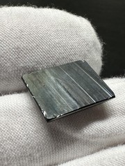 VINTAGE INTAGLIO WARRIOR ON METALLIC BLACK (HEMATITE?) LOOSE RECTANGLE N338