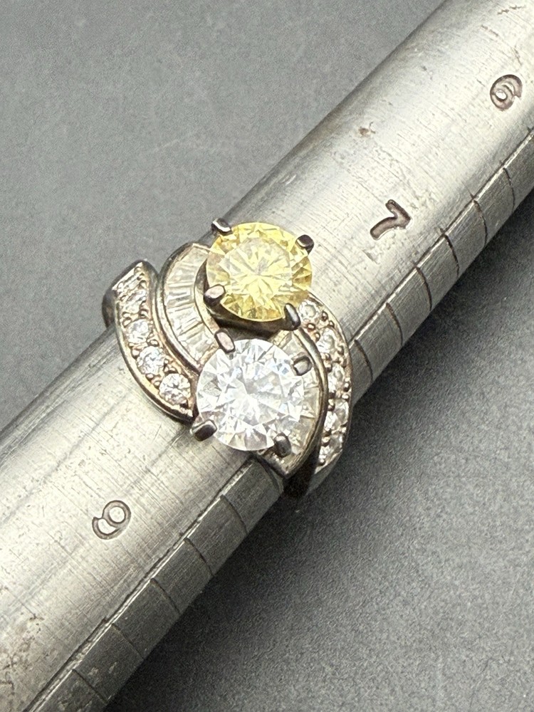 Estate Vintage Fashion Ring | Sterling Silver – Size 8