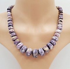 VTG 925 DTR Mine Finds Jay King Necklace 21in Dream Chevron Amethyst Rondelles