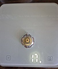 Rare Unusual Pendant. Sterling Silver And Bone? Weighs 17g and marked sterling