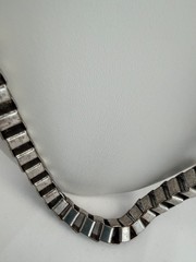 Vintage 80’s Sculptural Necklace Copper Bronze Knots Chains Metallic Industrial