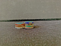 Vintage Cloisonné ring 7colors /set