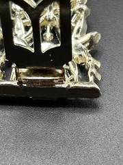 Pat Pend AT180112 Clear Rhinestones Duette Brooch Dress Clips (Missing Stones)