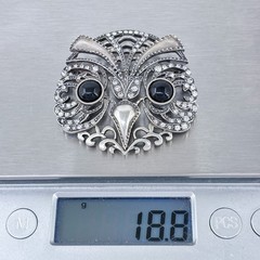 Metropolitan Museum of Art Sterling Silver 925 “Night Owl” Pin Brooch