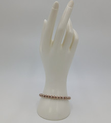 VTG 925 MO Ball Bead Bracelet Unisex 7.5in Sterling Silver 7gtw Thick Sturdy