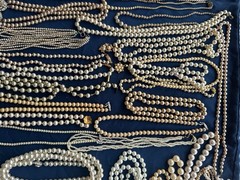 59 VINTAGE PEARL JEWELRY NECKLACES LUMINESS JAPAN AKOYA RMN MARVELLA SOME REAL