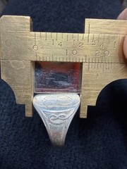 Vintage Sterling Silver Ring Boy Scouts BSA Signet Knot Monogram Size 6 1949