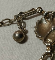 Vintage Green & Gold Enamel Metal Leaf Necklace