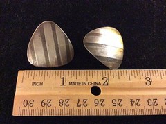 VINTAGE STERLING SILVER TEXTURE STUD EARRINGS