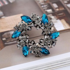 Flower Crystal Brooch For Women Fashion Pin Bouquet Rhinestone Brooches Jewelry