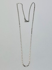 DaneCraft Tarnish Free 925 Sterling Silver Flat Oval Link Necklace 16”