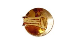 Vintage Christian Dior Women’s Jewelry Gold-Tone Clam Seashell Clip-On Earrings