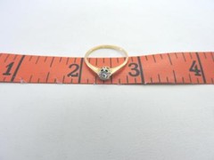 18K Gold Antique Rose Cut 0.10 CT Diamond Engagement Ring Vintage Size 5.5