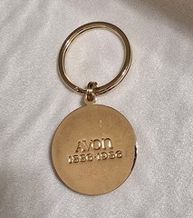 Avon 100 Year Anniversary 1986 Lot: Gold Jewelry Box, Rose Keychain, Brooch, Pin