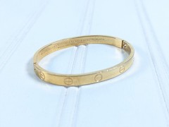 Vintage Charles Revson Inc. Aldo Cipullo Love Bracelet Gold Electroplate 1970