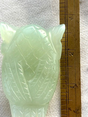 Vintage Rare Original Jade Nephrite Owl Figurine