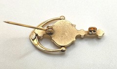 Vintage Avon Gold Tone Pin/Brooch Lot Bicycle, Bear, 81, Seller, Infinity