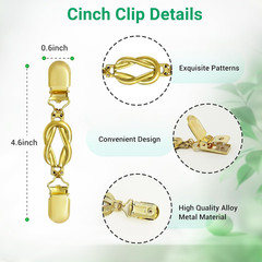 Dress Cinch Clips Sweater Clips, Vintage Waist Cincher Clip for Women, Decorativ