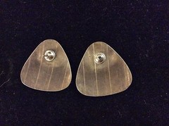 VINTAGE STERLING SILVER TEXTURE STUD EARRINGS