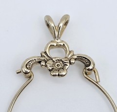 Vintage Pendant Charm Lot 9pc Gold Filled Plated Art Nouveau Victorian Monogram