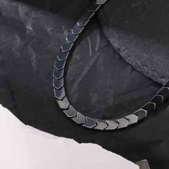 Collar de clavícula de hematita con estilo, joyería de moda, cadena de regalo