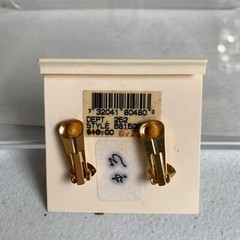 Sensitive Ears Nickel Free Clip On Earrings Vintage Gold Silver