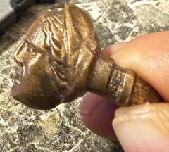 Vintage Bronze Ring – Goddess Bust