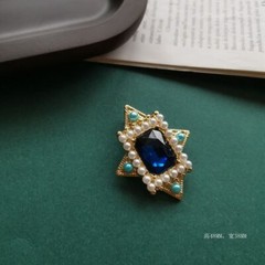 Rhinestone Brooches For Resin Pendant Jewelry Vintage Flower Casual Brooch Pins