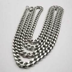 Vintage 925 Sterling Silver 24.8″ Curb Chain Necklace 24.86g Unisex Adult