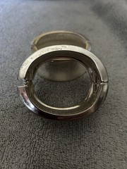 Pair Of Chunky Avon Silver Plate Bracelets Clamper Vintage excellent