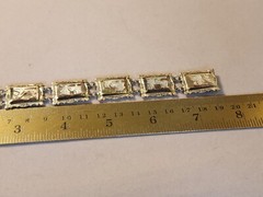 Vtg 30s 800 Silver Italy hand-Carved Cameo Bracelet 7 Greek Gods Days Week