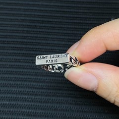 Silver Open Ring with English Lettering