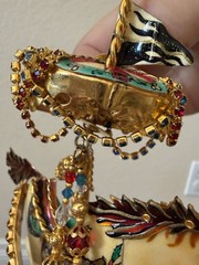 Lunch At The Ritz (LATR) Vintage Carousel Horse Set Brooch/Pendant Earrings