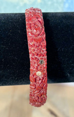 Mixed Carved and Molded Celluloid and Other Vtg Jewelry, Rings, Bracelet Sz 8