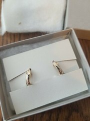 Vintage 1984 Avon Pave Earrings. Goldtone. NIB. Clip on