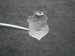 New South Wales Australia Vintage Sterling Silver Enamel Travel Shield Charm