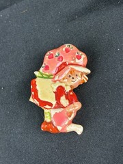 Strawberry Shortcake + Lot Of 5 Brooch Pin Vintage 80’s American Greetings