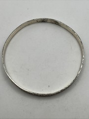 3 Vintage DANECRAFT Sterling Silver Bangle Bracelets -2.5″ Diam 34.1 Grams