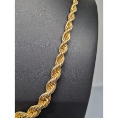 Vintage Monet Necklace Gold Tone Heavy Twisted Rope Chain Statement