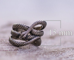 Snake Pattern Style Ring Gift Ring For Her 925 Silver plated Royal Vintage Ring
