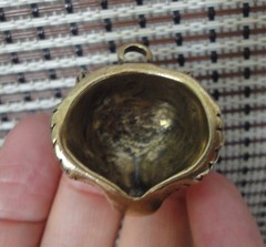 Vintage Brass Tiger Head Pendant Lucky Keychain Bags Charm