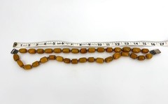 Vintage Estate Statement Chunky Yellow Jasper Necklace
