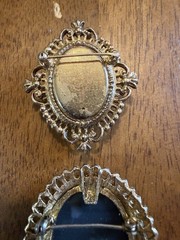 Lot Of 4 Vintage Cameos 1 Necklace And 3 Brooch Pin (1 Gerry)