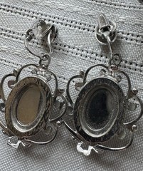 6 Vintage Cameo Jewelry Cuff Bracelet Pendant Clip Earrings Brooch Locket