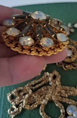 Vintage Opaline Glass Opal & Aurora Borealis Jewelry Lot
