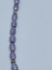 Fab 1950s Lavender Freshwater Pearls Necklace Orate Magnetic Clasp Japan VTG