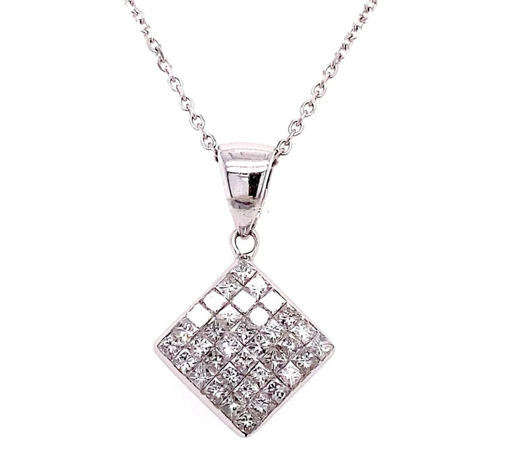 Round Cut Lab Created Diamond Love Propose Gift Pendent 14K White Gold Finish