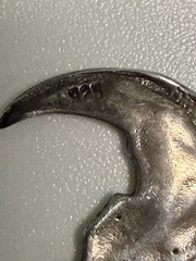 Vintage Sterling Silver Pendant with Girl’s Face Hat Crescent Moon Silhouette